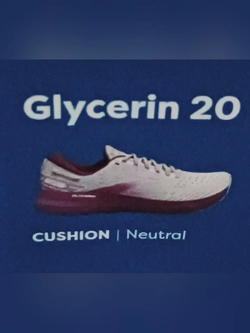 Brooks Glycerin 20 Running Shoes - White, Lilac & Burgandy, Size 8.5 - Picture 14 of 14